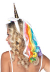 Kostümzubehör - Regenbogen Einhorn Haarreif | Leg Avenue