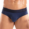 Slip Herren Marineblau - Weicher Baumwollkomfort mit Satin-Bund | TOF Paris