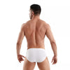 Slip Herren weiß, weiche Baumwolle & Satin-Jacquard Bund | TOF Paris