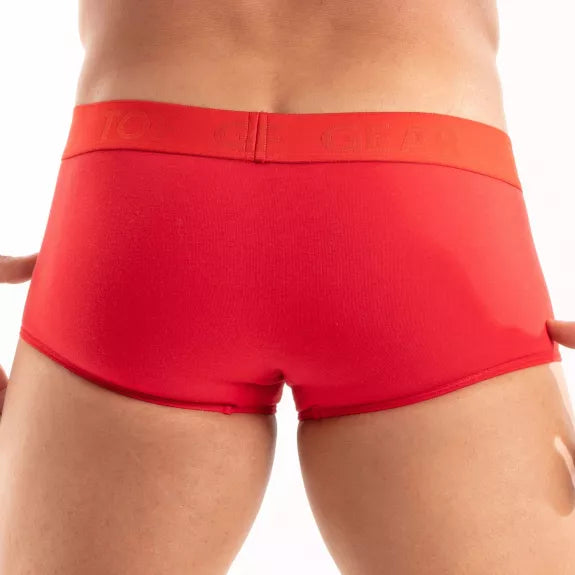 Boxershorts Herren - Weicher Baumwollmix mit Satin-Bund, Rot | TOF Paris