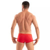Boxershorts Herren - Weicher Baumwollmix mit Satin-Bund, Rot | TOF Paris