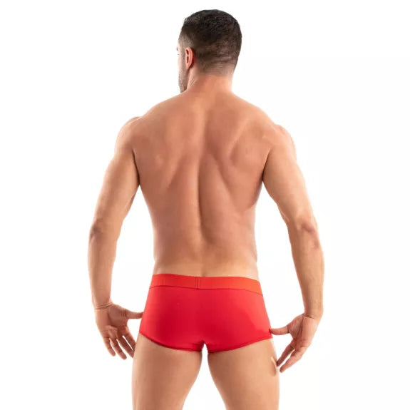 Boxershorts Herren - Weicher Baumwollmix mit Satin-Bund, Rot | TOF Paris