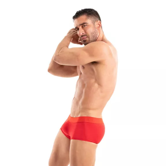 Boxershorts Herren - Weicher Baumwollmix mit Satin-Bund, Rot | TOF Paris