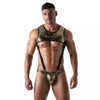 Schwarzes verführerisches Harness für einen maskulinen Look von TOF Paris – Ansicht 4