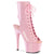 ADORE-1016 Plateau Peeptoe Stiefeletten Rosa Lack | Pleaser