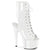 ADORE-1016 Plateau Peeptoe Stiefeletten Weiß Lack | Pleaser
