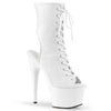 ADORE-1016 Plateau Stiefeletten Weiß | Pleaser