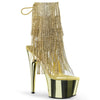 ADORE-1017RSF Plateau Stiefeletten Gold | Pleaser