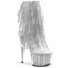 ADORE-1017SRS Plateau Stiefeletten Silber | Pleaser