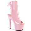 ADORE-1018 Plateau Peeptoe Stiefeletten Rosa | Pleaser