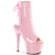 ADORE-1018 Plateau Peeptoe Stiefeletten Rosa | Pleaser