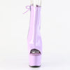 ADORE-1018 Plateau Peeptoe Stiefeletten Violett Lack | Pleaser