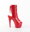 ADORE-1018 Plateau Peeptoe Stiefeletten Rot Lack | Pleaser