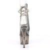 ADORE-1018CT Plateau Stiefeletten Transparent/Rauchschwarz | Pleaser
