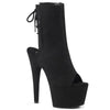 ADORE-1018FS Plateau Stiefeletten - Schwarz | Pleaser
