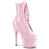 ADORE-1020 Plateau Stiefeletten Lack Baby Pink | Pleaser