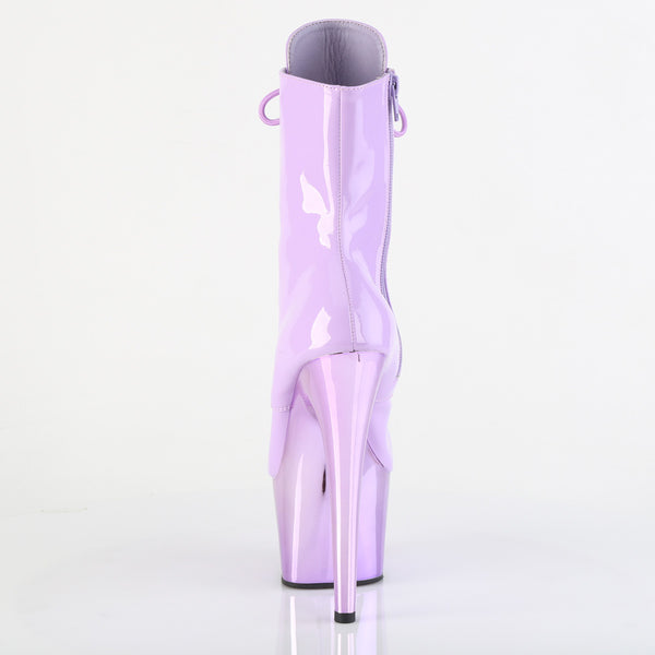 ADORE-1020 Plateau Stiefeletten Violett Chrome | Pleaser