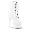 ADORE-1020 Plateau Stiefeletten Weiss Matt | Pleaser