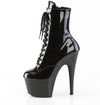 ADORE-1020BLG Plateau Stiefeletten Schwarz Lack | Pleaser