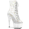ADORE-1020C-2 Plateau Stiefel - Transparent | Pleaser
