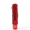 ADORE-1020CHRS Plateau Stiefeletten Rot Glitzer Strass von Pleaser – Ansicht 2