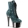 ADORE-1020CHRS Plateau Stiefel - Türkis | Pleaser