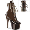ADORE-1020DC - Plateau Stiefeletten - Dunkel Braun/Schwarz | Pleaser