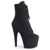 ADORE-1020FS Plateau Stiefeletten Schwarz Samt | Pleaser