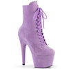 ADORE-1020FS Plateau Stiefeletten - Violett Samt | Pleaser