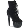 ADORE-1020FSMG Plateau Stiefeletten - Schwarz | Pleaser