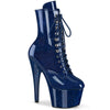 ADORE-1020GP Plateau Stiefeletten Blau | Pleaser