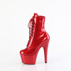 ADORE-1020GP Plateau Stiefelette Rot Glitzer von Pleaser – Ansicht 3