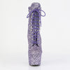 ADORE-1020GWR Plateau Stiefeletten Violet/Lila Glitzer | Pleaser