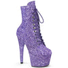 ADORE-1020GWR Plateau Stiefeletten Violet/Lila Glitzer | Pleaser