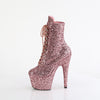 ADORE-1020GWR - Plateau Stiefeletten - Pink Glitzer | Pleaser