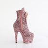 ADORE-1020GWR - Plateau Stiefeletten - Pink Glitzer | Pleaser