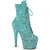 ADORE-1020GWR - Plateau Stiefeletten - Türkis Glitzer | Pleaser