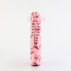 ADORE-1020KISSES - Plateau Stiefeletten - Rosa mit Muster | Pleaser