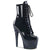 ADORE-1020LG Plateau Stiefeletten Schwarz/Schwarz Glitzer | Pleaser