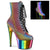 ADORE-1020RC-REFL Plateau Stiefeletten - Regenbogen | Pleaser