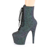 ADORE-1020REFL Plateau Heels - Grün/Lila | Pleaser