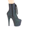 ADORE-1020REFL Plateau Heels - Grün/Lila | Pleaser