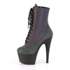 ADORE-1020REFL Plateau Stiefeletten Neon Mehrfarbig | Pleaser