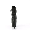 ADORE-1020RS Plateau Stiefeletten Schwarz Glitzer | Pleaser