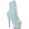 ADORE-1020SDG Plateau Stiefeletten Baby Blau mit Schimmer | Pleaser