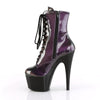 ADORE-1020SHG Plateau Stiefeletten - Schwarz Lila | Pleaser