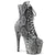 ADORE-1020SPWR Plateau Stiefeletten - Grau Schlangenmuster | Pleaser