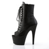 ADORE-1021 Plateau Stiefeletten Schwarz | Pleaser