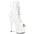 ADORE-1021 Plateau Peeptoe Stiefeletten - Weiß Lack | Pleaser
