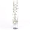 ADORE-1021C Plateau Stiefeletten Transparent | Pleaser
